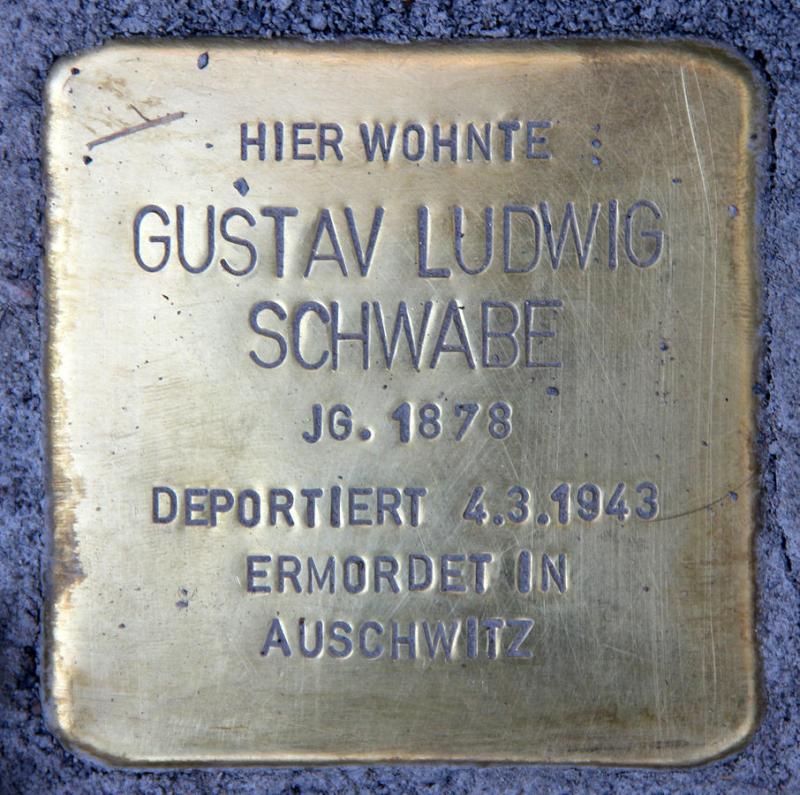 Stolperstein Gustav Ludwig Schwabe