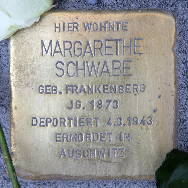 Stolperstein Margarethe Schwabe