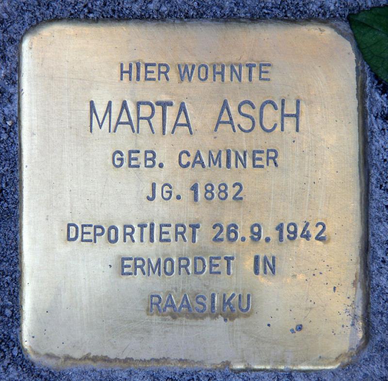 Stolperstein für Marta Asch