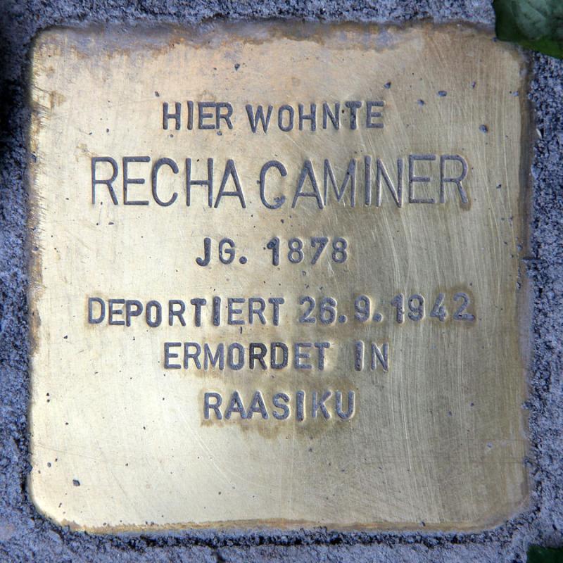 Stolperstein für Recha Caminer