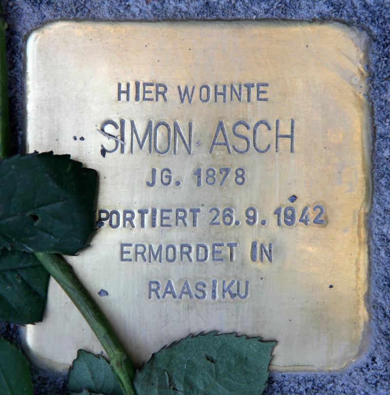 Stolperstein für Simon Asch