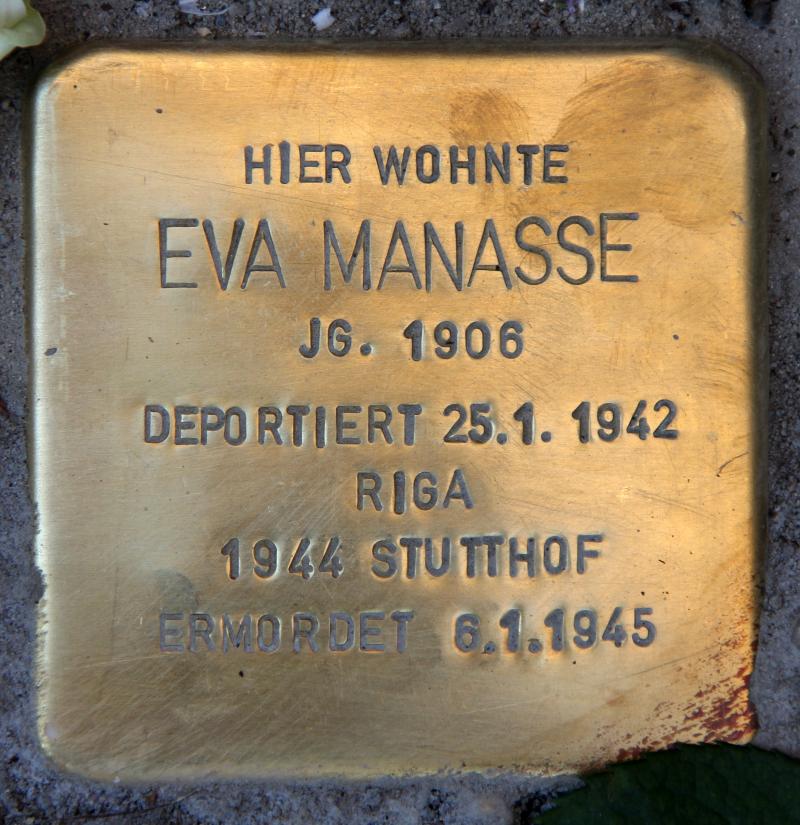 Stolperstein Eva Manasse