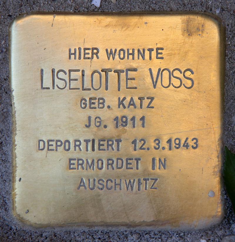 Stolperstein Liselotte Voss
