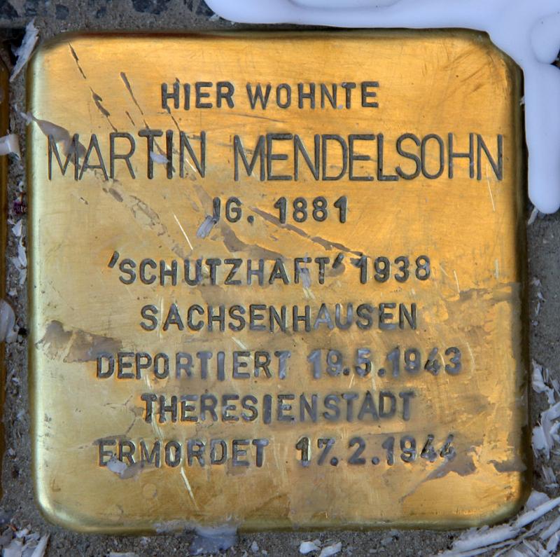 Stolperstein Martin Mendelsohn