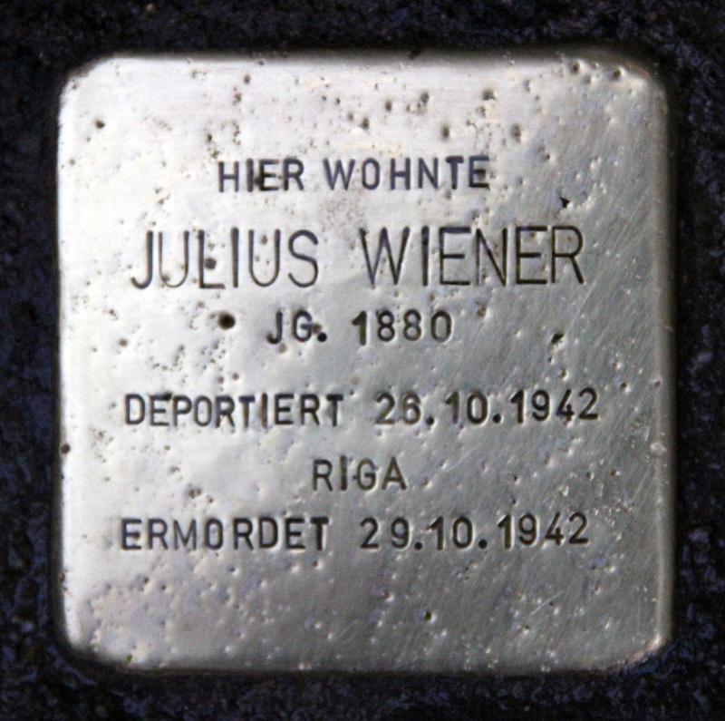 Stolperstein Julius Wiener