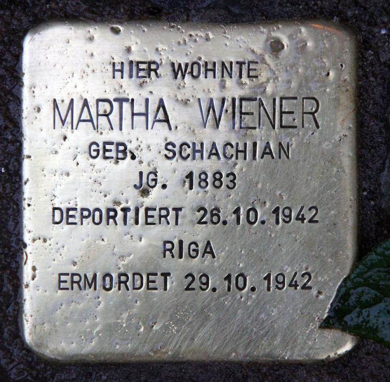 Stolperstein Martha Wiener