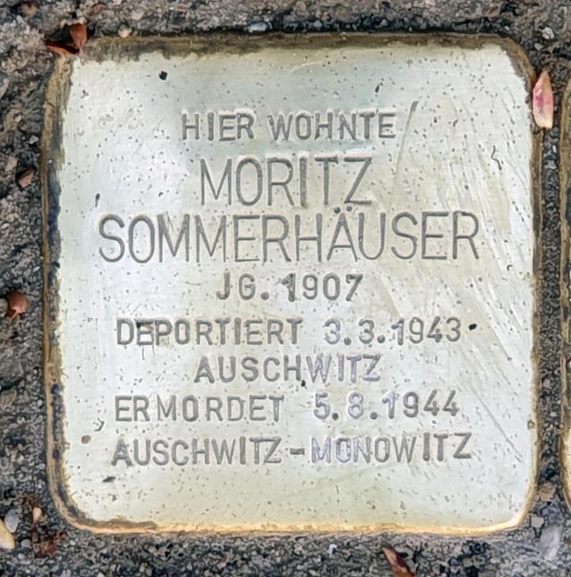 Stolperstein für Moritz Sommerhäuser © OTFW