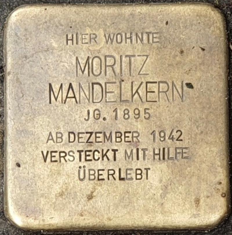 Stolperstein Moritz Mandelkern, Foto: OTFW Berlin