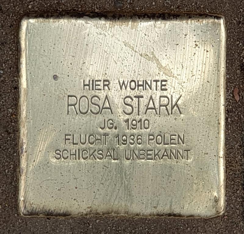 Stolperstein Rosa Stark, Foto: OTFW