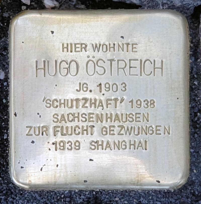 Stolperstein für Hugo Östreich © OTFW