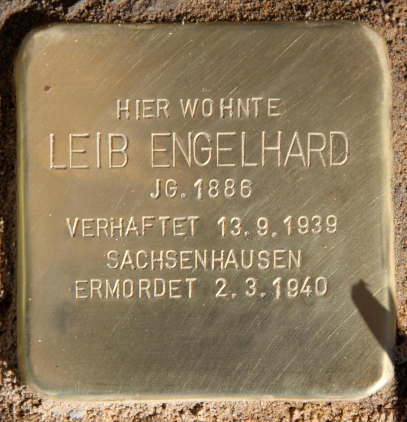 Stolperstein für Leib Engelhard © OTFW