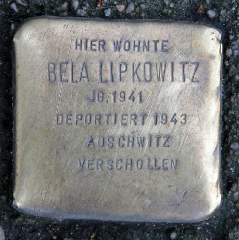 Stolperstein für Bela Lipkowitz.