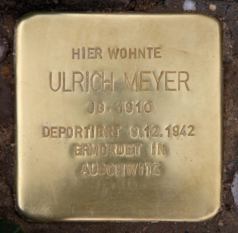 Stolperstein für Ulrich Meyer.