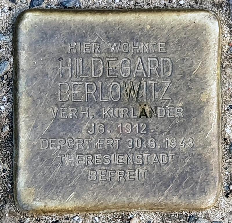 Stolperstein für Hildegard Berlowitz