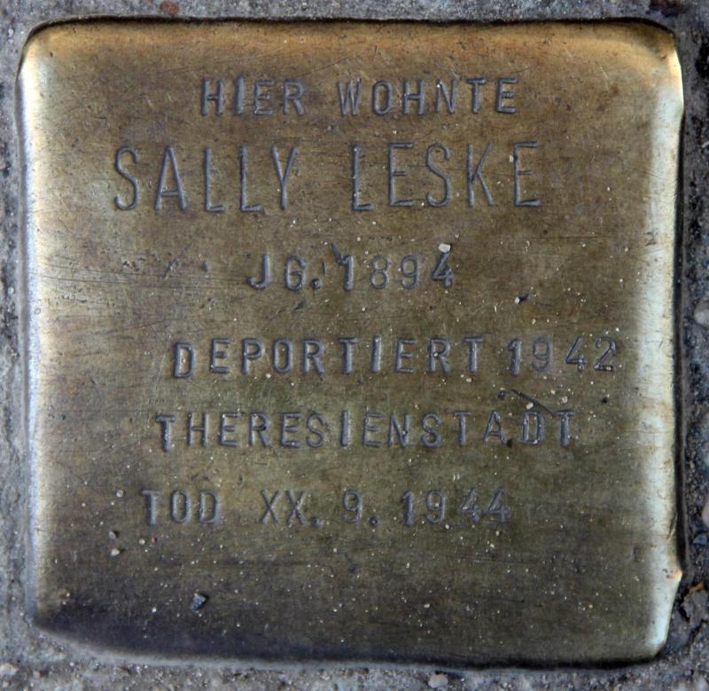 Stolperstein für Sally Leske.