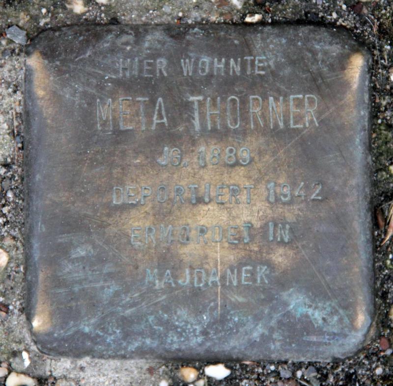 Stolperstein für Meta Thorner.
