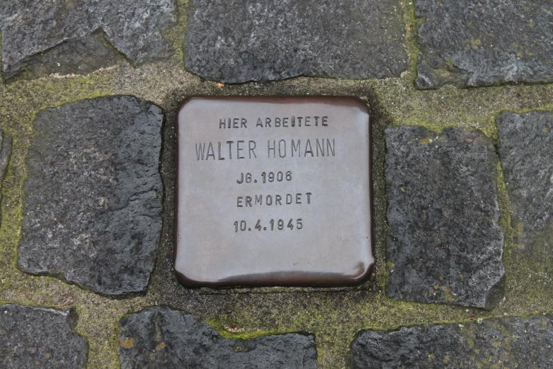 Stolperstein für Walter Homann