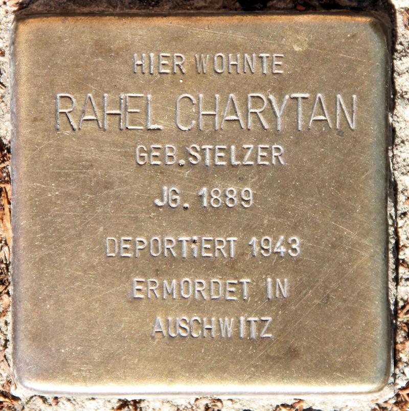 Stolperstein für Rahel Charytan.