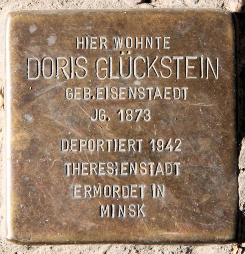 Stolperstein für Doris Glückstein.
