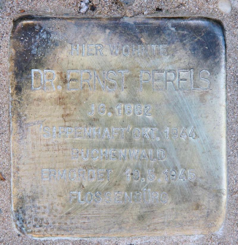Stolperstein für Ernst  Perels.
