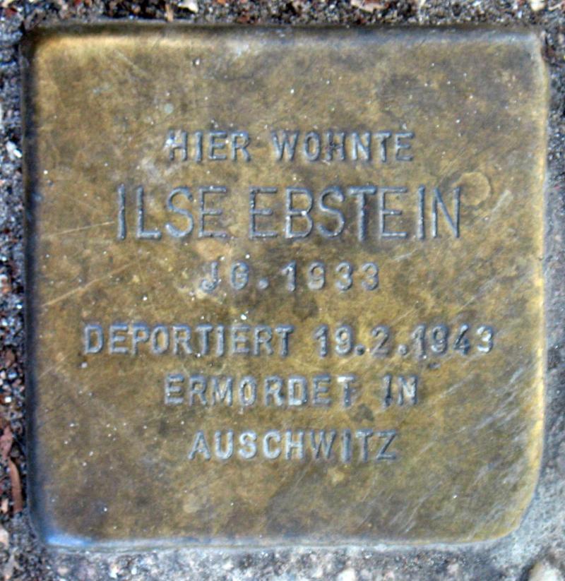Stolperstein für Ilse Ebstein.