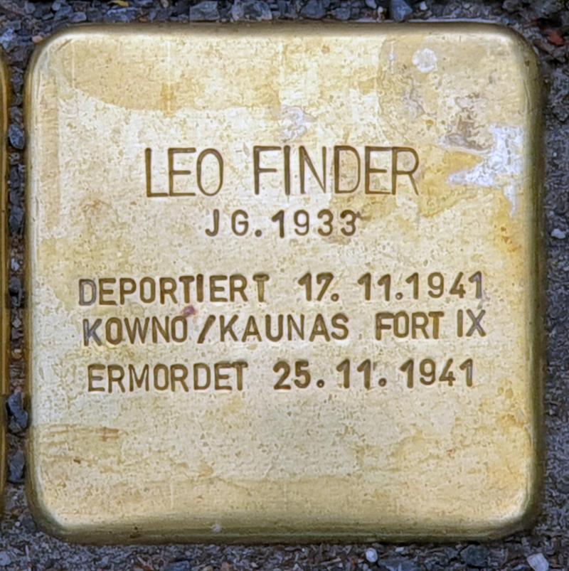 Stolperstein Leo Finder @ OTFW