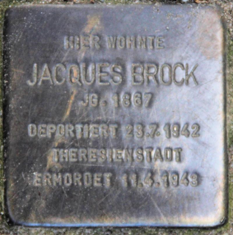 Stolperstein für Jacques Brock.