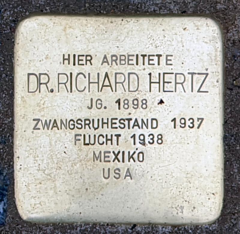 Stolperstein für Richard Hertz © OTFW