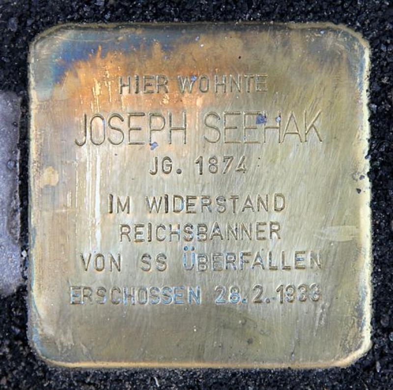 Stolperstein für Joseph Seehak © OTFW