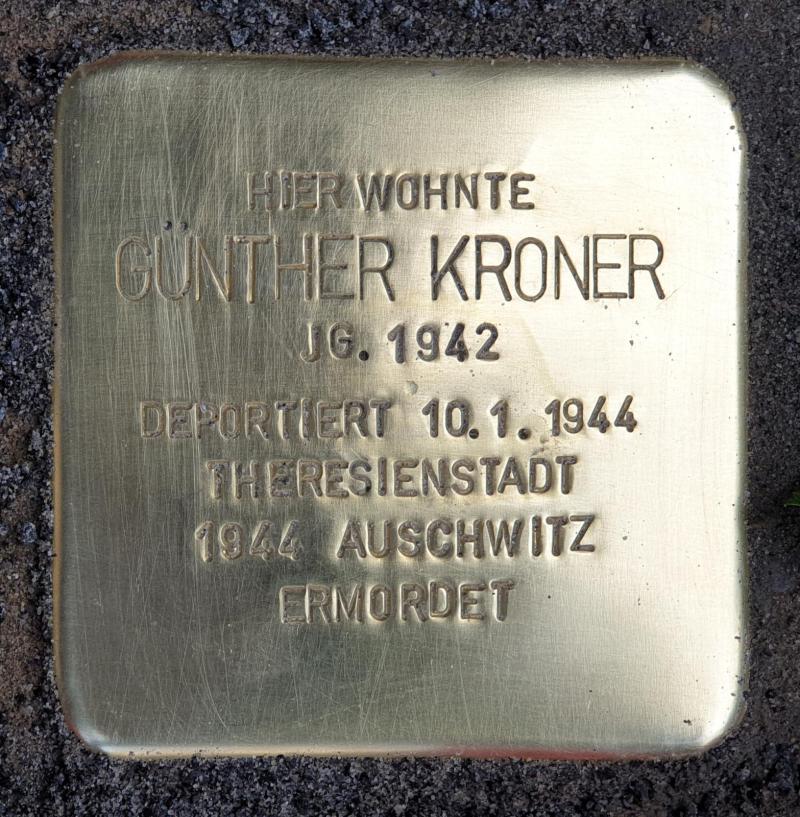 Stolperstein für Günther Kroner © OTFW
