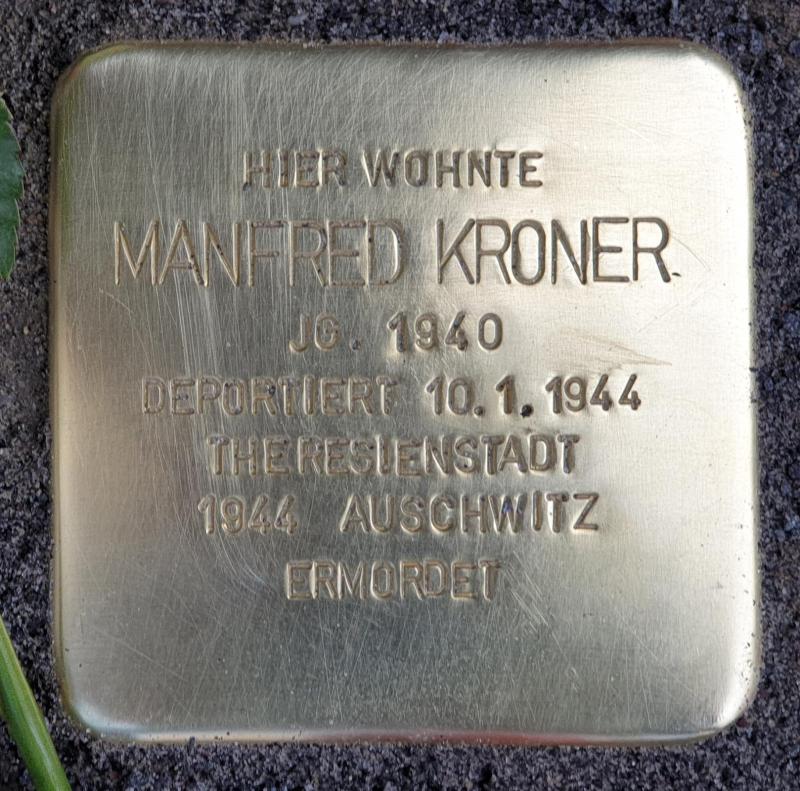 Stolperstein für Manfred Kroner © OTFW
