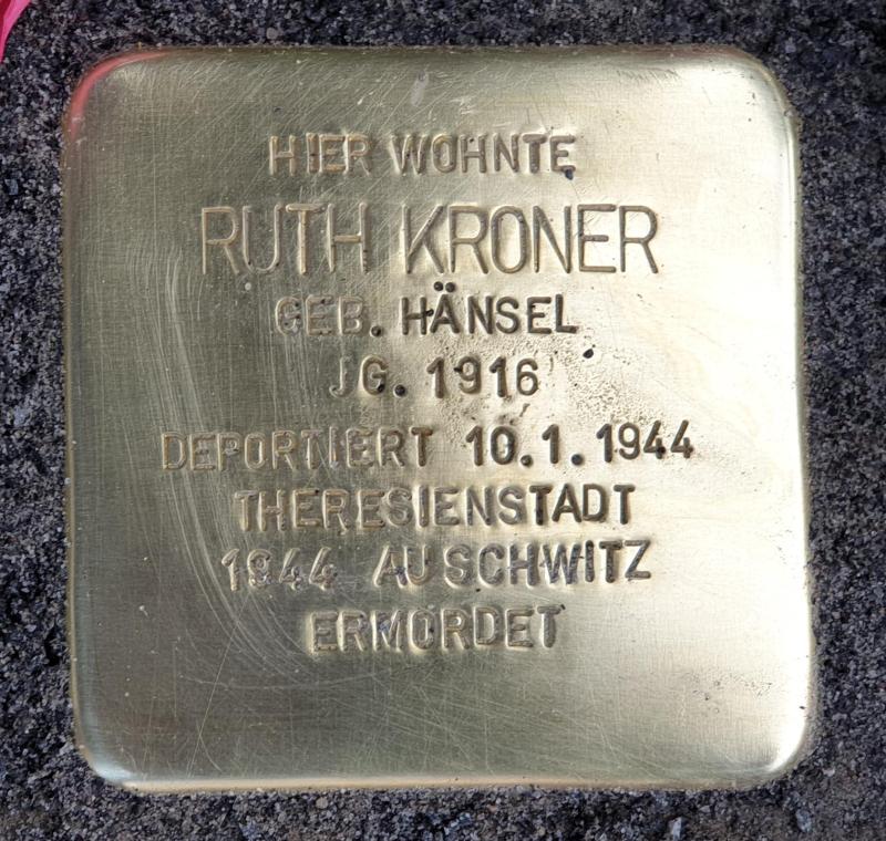 Stolperstein für Ruth Kroner © OTFW