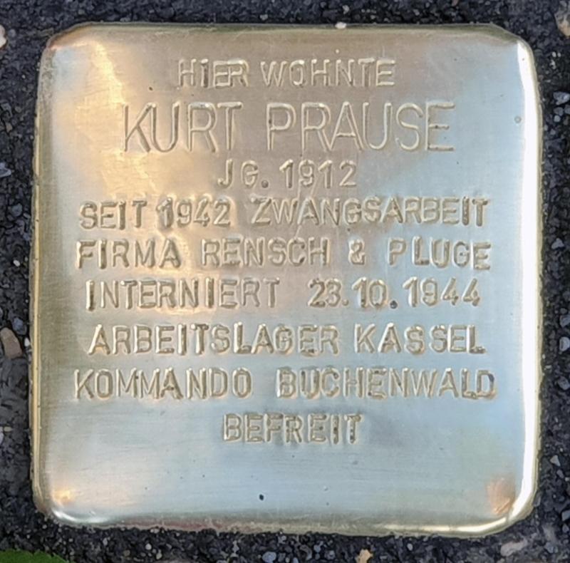 Stolperstein für Kurt Prause © OTFW