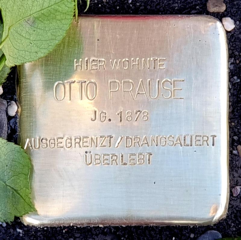 Stolperstein für Otto Prause © OTFW