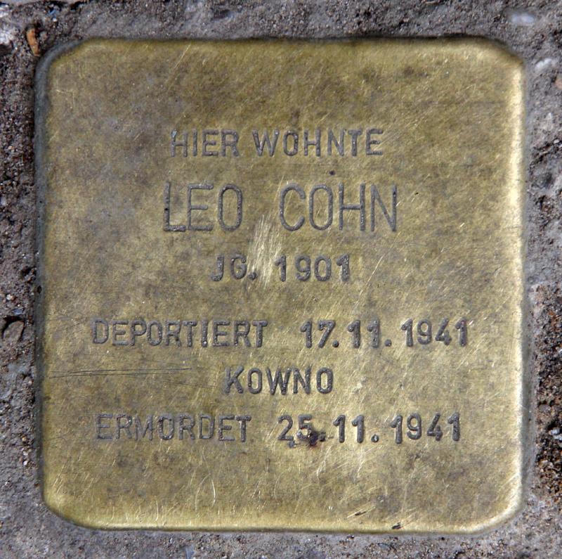 Stolperstein Leo Cohn © OTFW