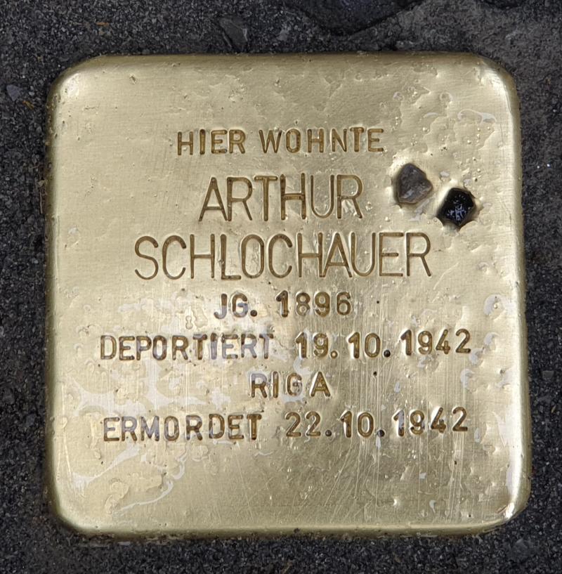 Stolperstein für Arthur Schlochauer © OTFW