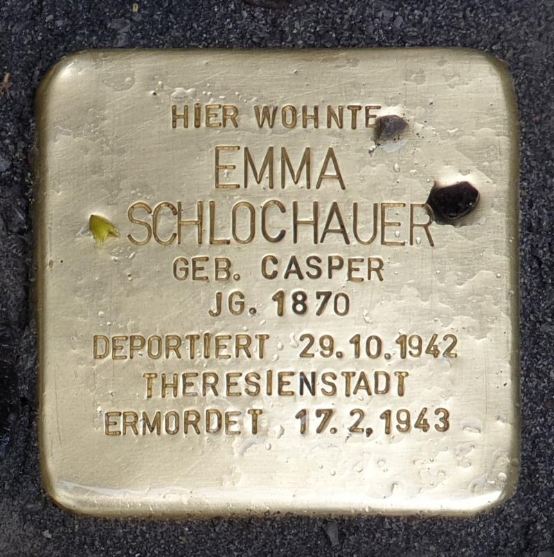 Stolperstein für Emma Schlochauer © OTFW
