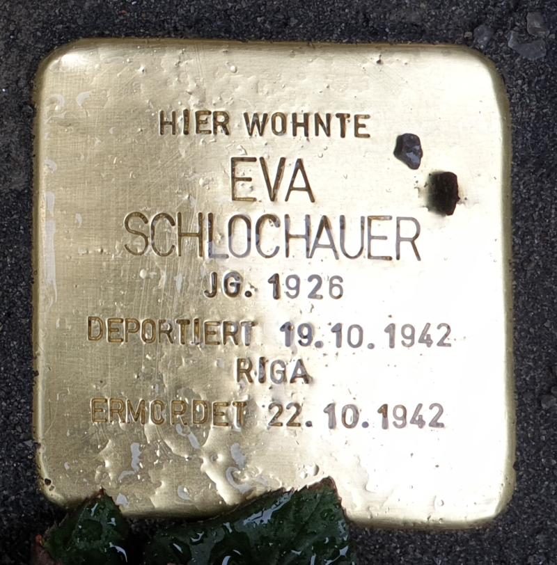 Stolperstein für Eva Schlochauer © OTFW