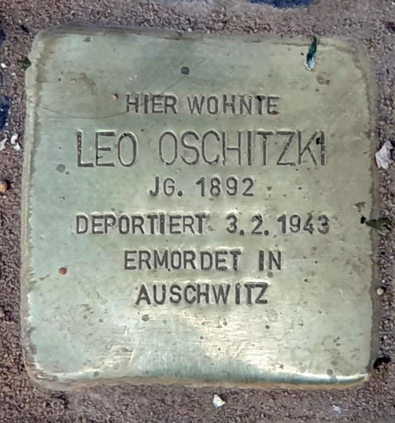Stolperstein für Leo Oschitzki © OTFW