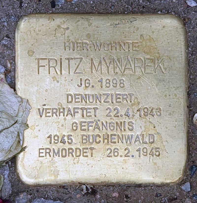 Stolperstein für Fritz Mynarek