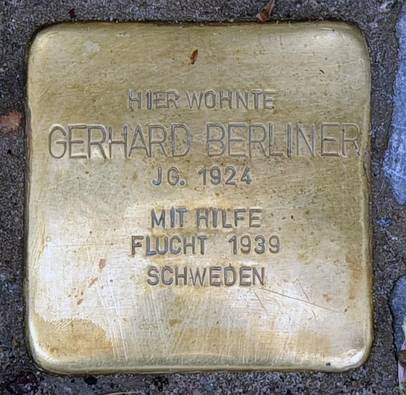 Stolperstein für Gerhard Berliner