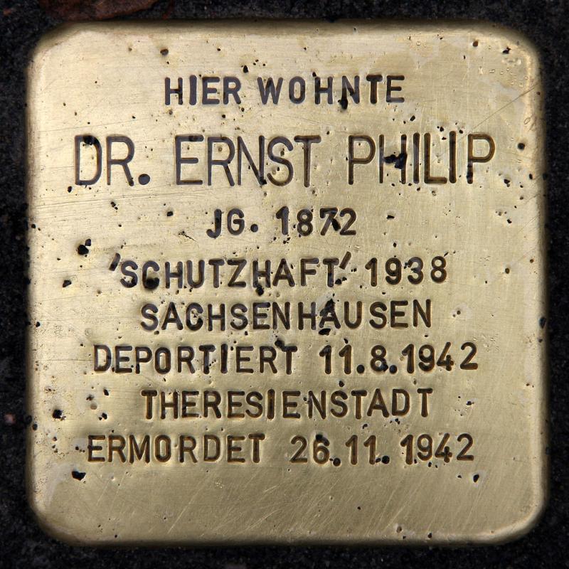 Stolperstein Dr. Ernst Philip
