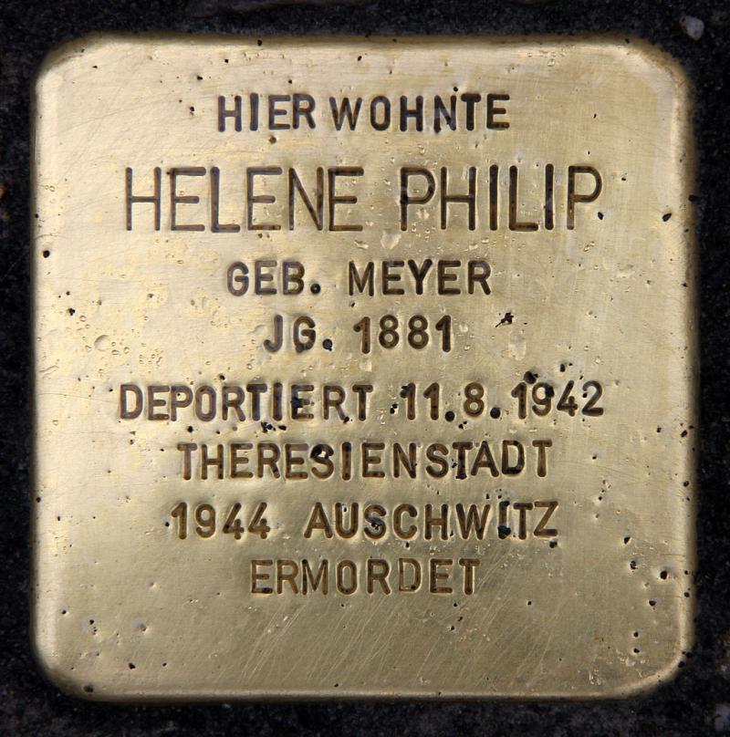 Stolperstein Helene Philip