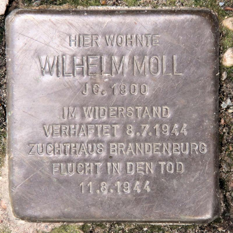 Stolperstein für Wilhelm Moll