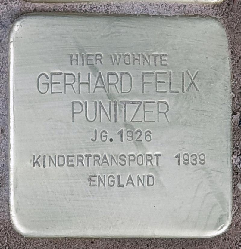 Stolperstein für Gerhard Felix Punitzer © OTFW