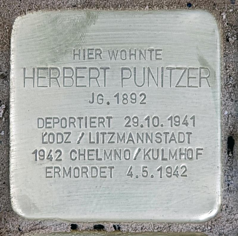 Stolperstein für Herbert Punitzer © OTFW