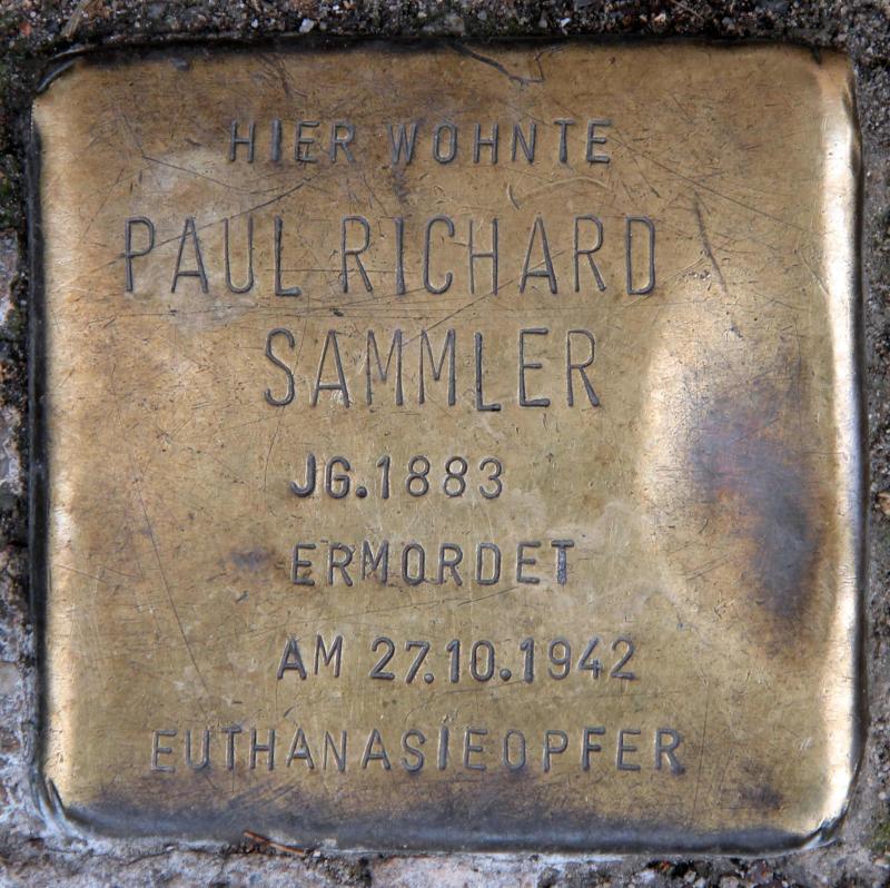 Stolperstein für Paul Richard Sammler.