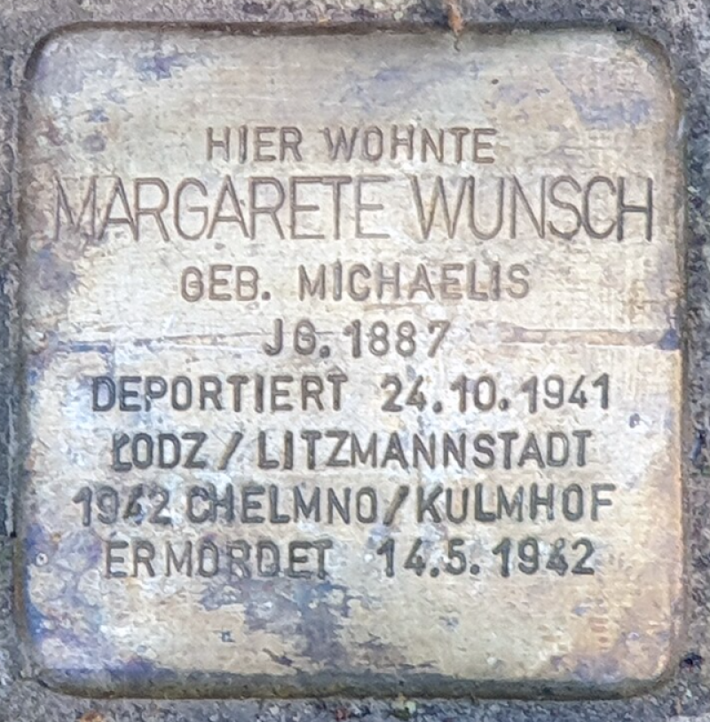 Stolperstein für Margarete Wunsch © OTFW