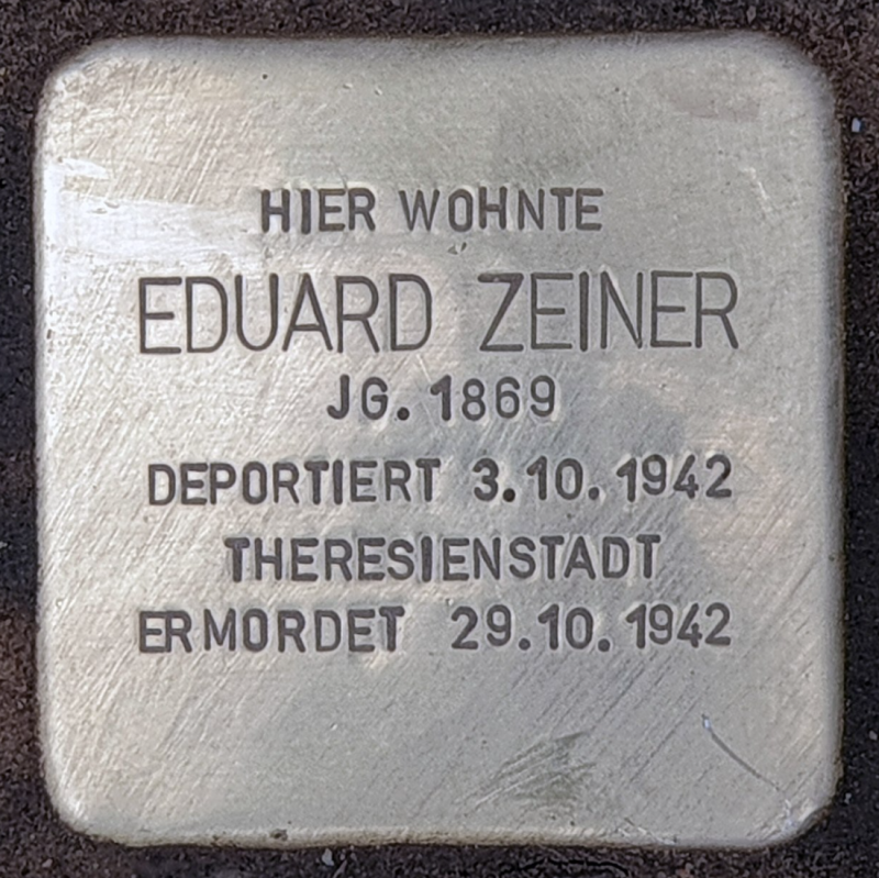 Stolperstein für Eduard Zeiner © OTFW