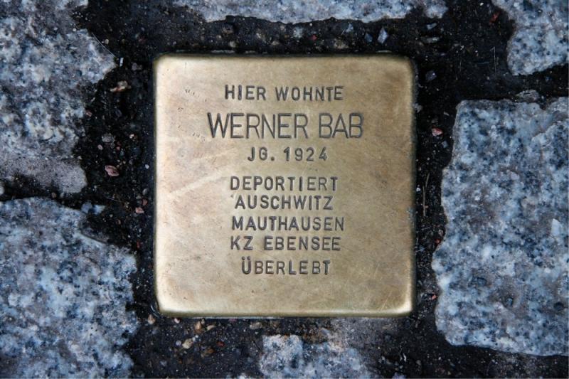 Stolperstein für Werner Bab